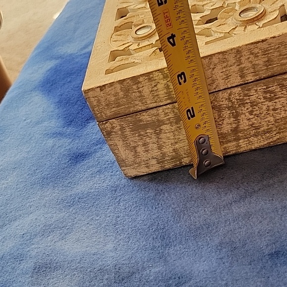 Wooden Carved Box with Mirrors - Picture 16 of 16